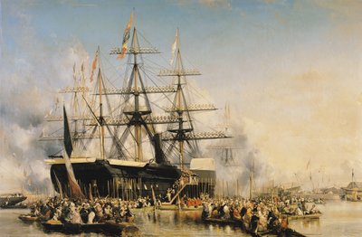 King Louis-Philippe Disembarking at Portsmouth, 8th October 1844 by Eugene Isabey